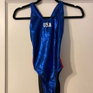 USA Metallic Bathing Suit